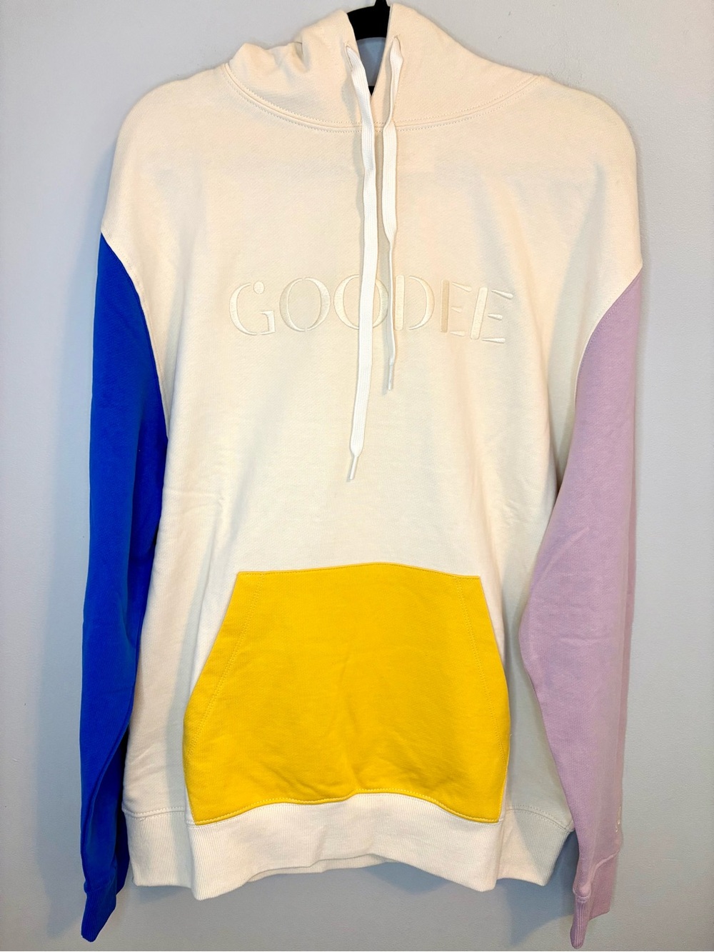 GOODEE x KOTN Hoodie Small Colorblock Embroidered Logo NWT